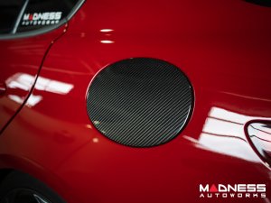 Alfa Romeo Giulia - Carbon Fiber - Fuel Door Cover - Feroce Carbon Alfa Romeo Giulia - Carbon Fiber - Fuel Door Cover - Feroce Carbon